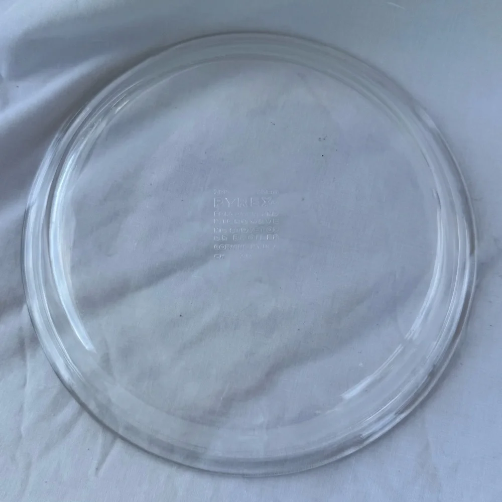 Pyrex Clear Glass Pie Dish Plate 209 9.5” Diameter